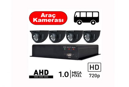 BEGAS 4 Araç Kameralı AHD Paket